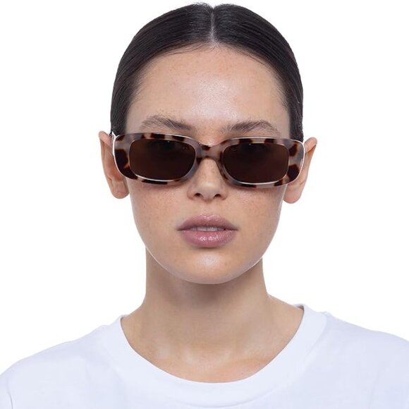 AIRE CERES Rectangular Unisex Sunglasses Cookie Tort - Picture 1 of 7